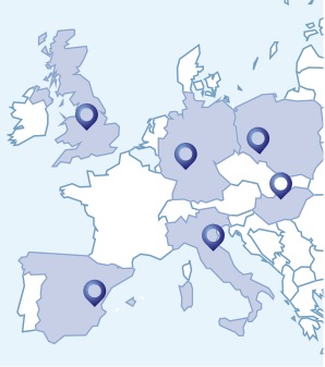 PiP Locations Across Europe